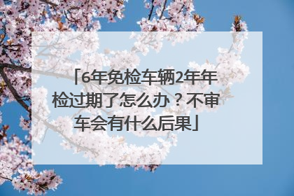6年免检车辆2年年检过期了怎么办？不审车会有什么后果