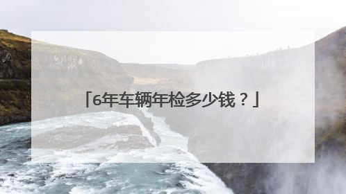 6年车辆年检多少钱？