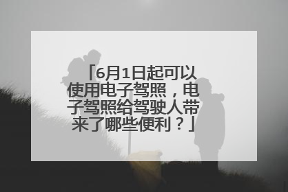 6月1日起可以使用电子驾照，电子驾照给驾驶人带来了哪些便利？