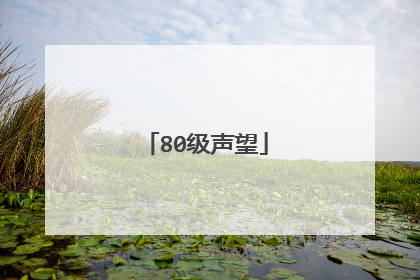 80级声望