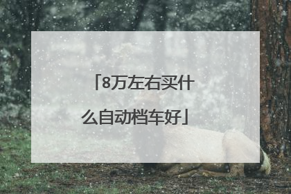 8万左右买什么自动档车好