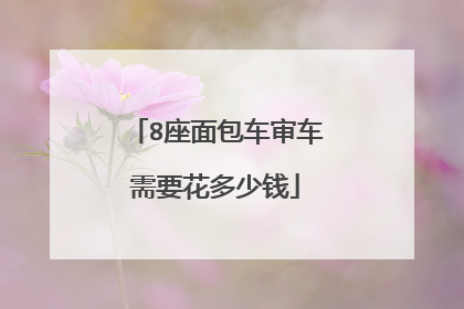 8座面包车审车需要花多少钱