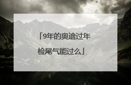 9年的奥迪过年检尾气能过么