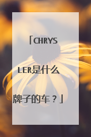 CHRYSLER是什么牌子的车？