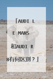 AUDI LE MANS 和AUDI R8有何区别？