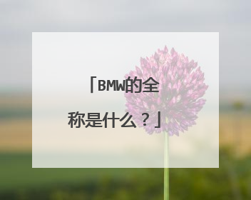 BMW的全称是什么？