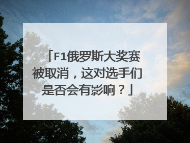 F1俄罗斯大奖赛被取消，这对选手们是否会有影响？