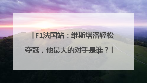 F1法国站：维斯塔潘轻松夺冠，他最大的对手是谁？