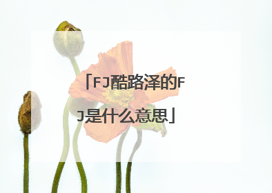 FJ酷路泽的FJ是什么意思