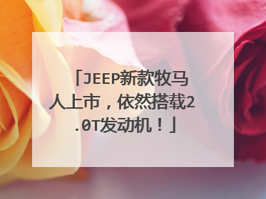 JEEP新款牧马人上市，依然搭载2.0T发动机！