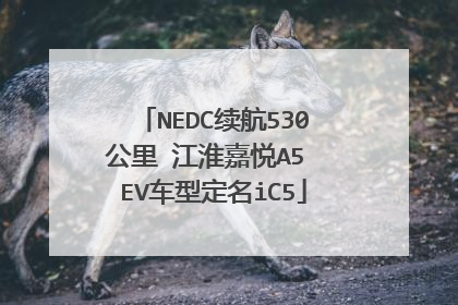 NEDC续航530公里 江淮嘉悦A5 EV车型定名iC5