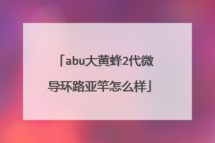 abu大黄蜂2代微导环路亚竿怎么样