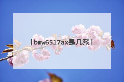 bmw6517ax是几系