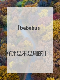 bebebus好评是不是刷的