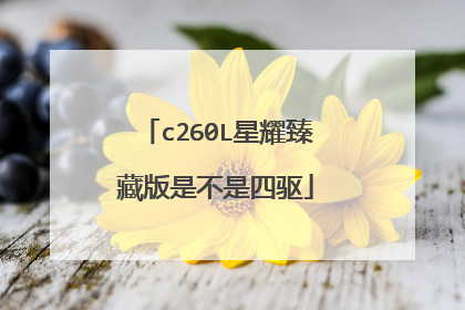 c260L星耀臻藏版是不是四驱