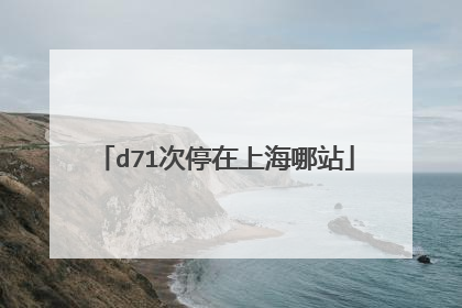 d71次停在上海哪站