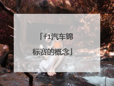 f1汽车锦标赛的概念