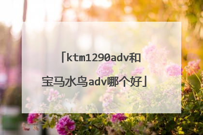 ktm1290adv和宝马水鸟adv哪个好