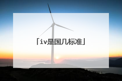 iv是国几标准