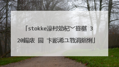 stokke濠村効杞﹀疂椹�320鍚庡�囩�卞彲浠ユ斁涓嬪悧