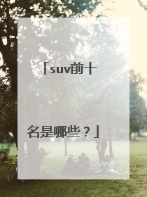 suv前十名是哪些？
