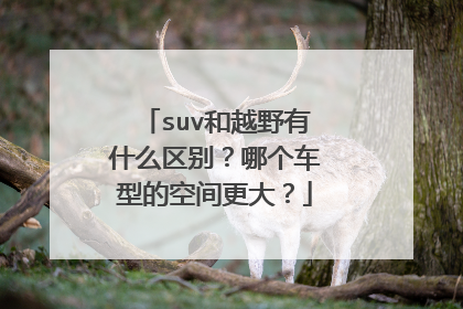 suv和越野有什么区别？哪个车型的空间更大？
